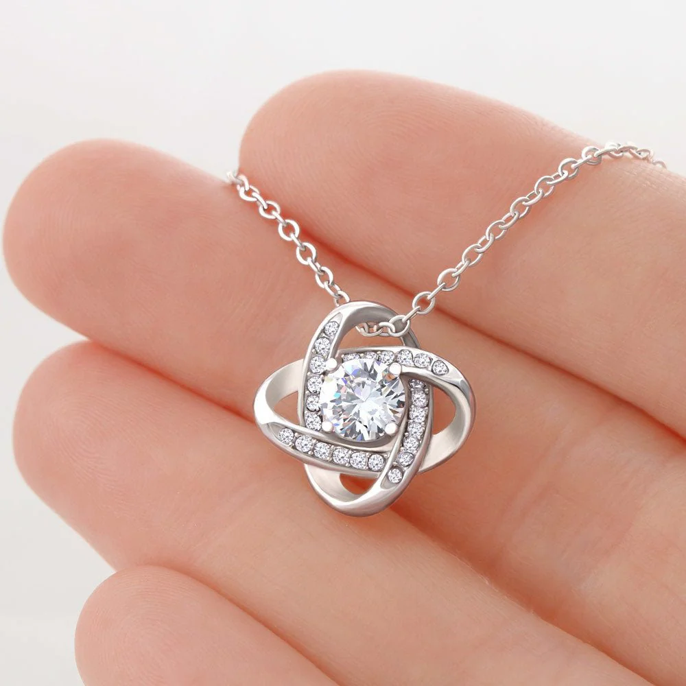 To My Soulmate Love Knot Necklace - Image 2