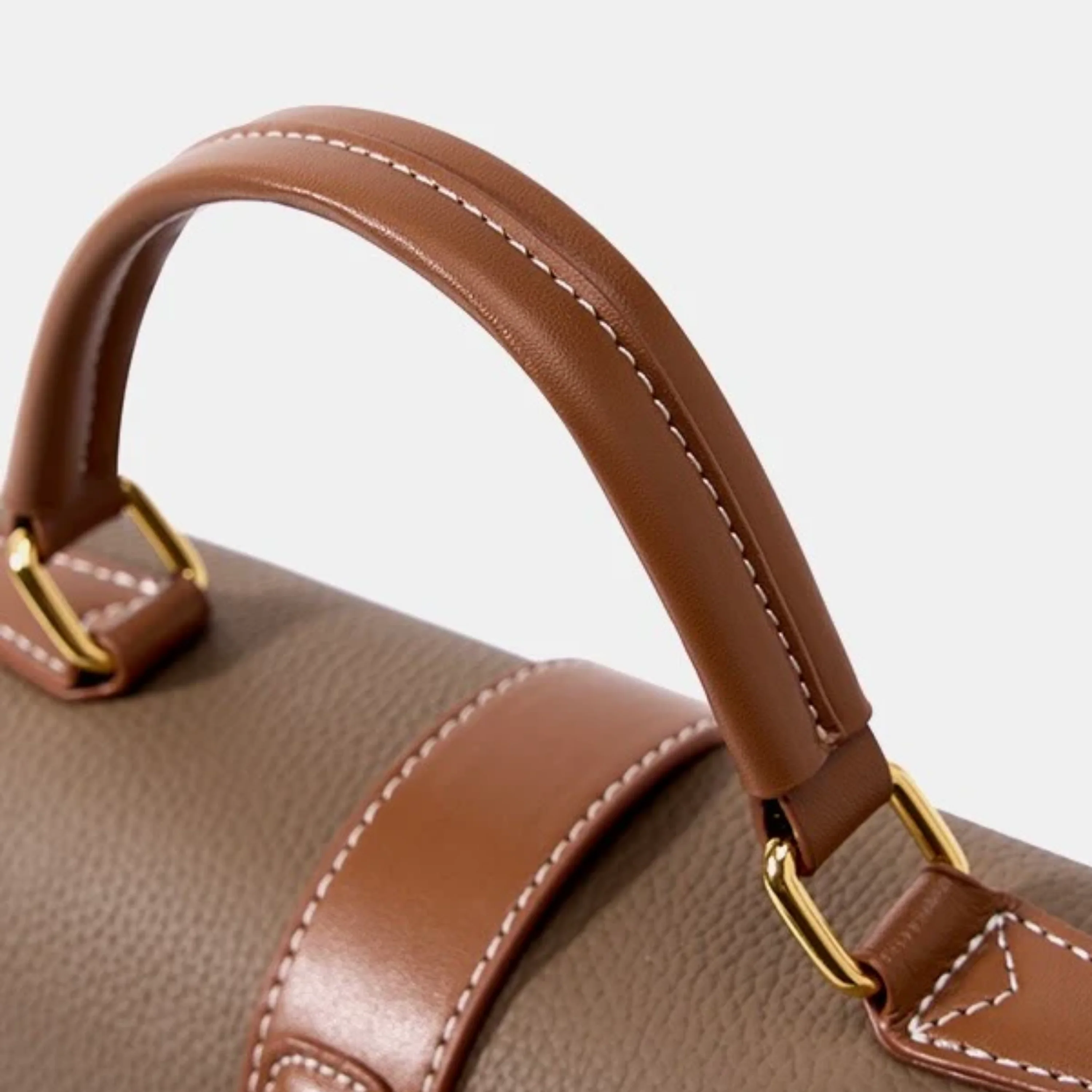 Alondra Leather Structured Top Handle Crossbody Bag - Image 7