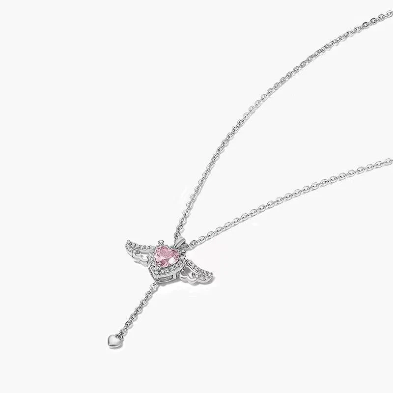 Angel’s Embrace Heart & Wings Necklace - Image 2
