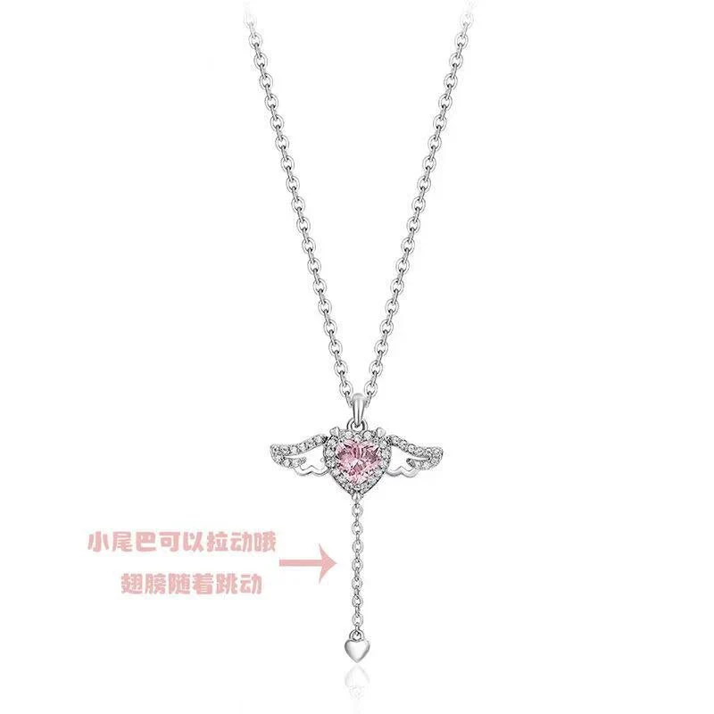 Angel’s Embrace Heart & Wings Necklace - Image 3