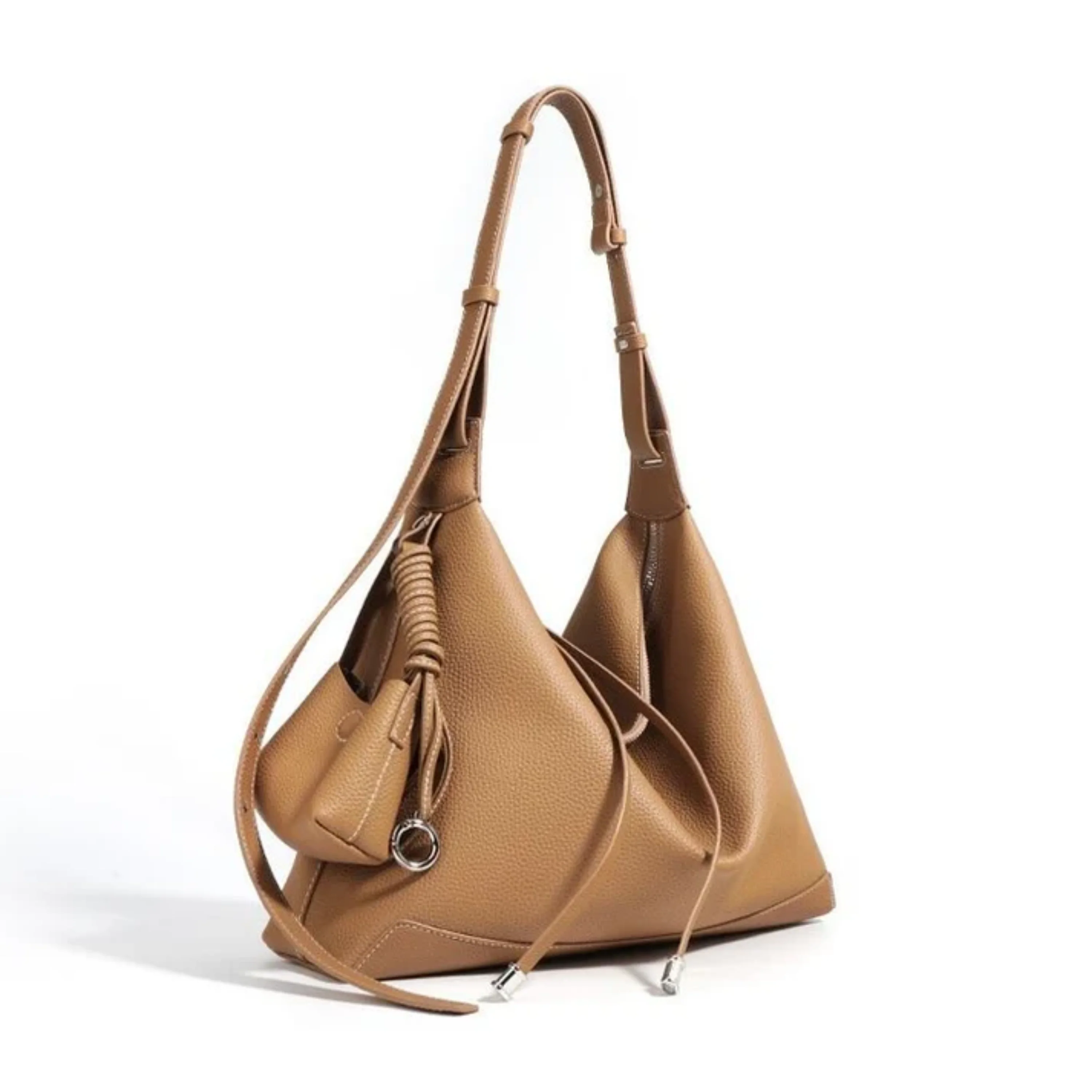 Angela Genuine Leather Minimalist Tote Dumpling Bag Shop Handbag
