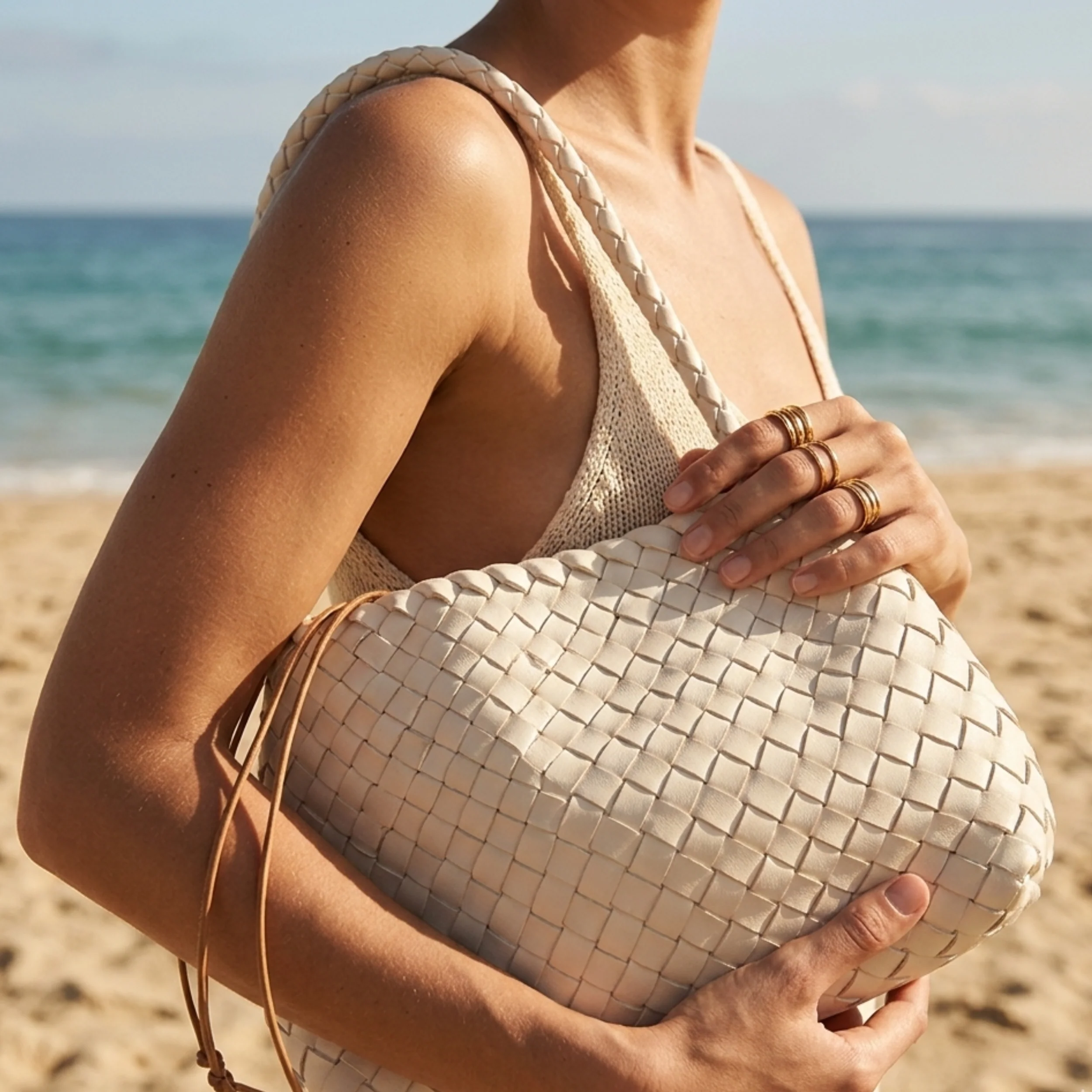 Artisan Handwoven Basket Sailboat Bucket bag - Sustainable Bag - Image 11