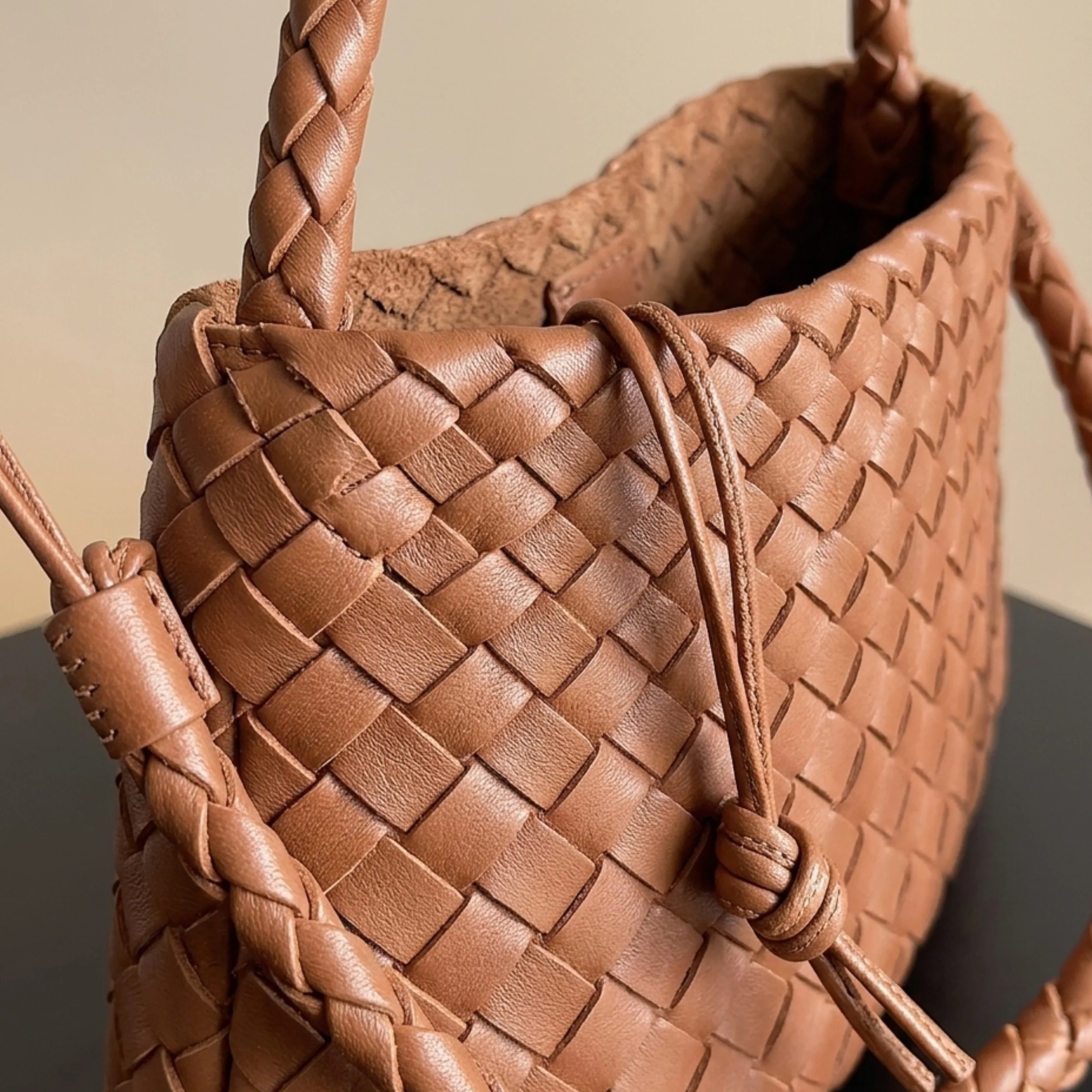 Artisan Handwoven Basket Sailboat Bucket bag - Sustainable Bag - Image 12