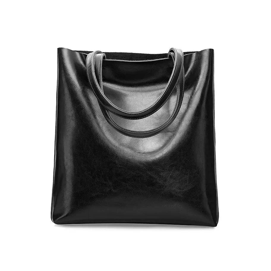 Structured Leather Tote - Image 12