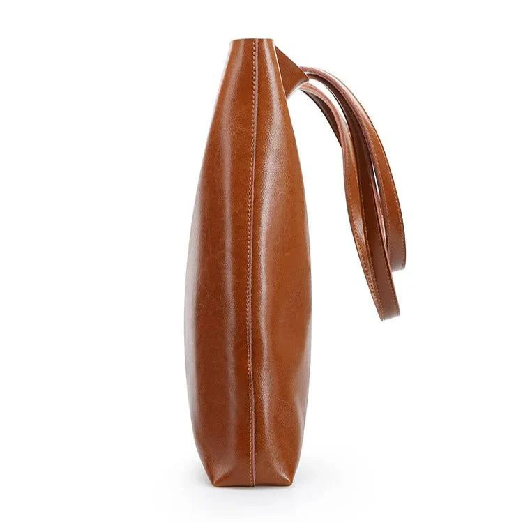 Structured Leather Tote - Image 13