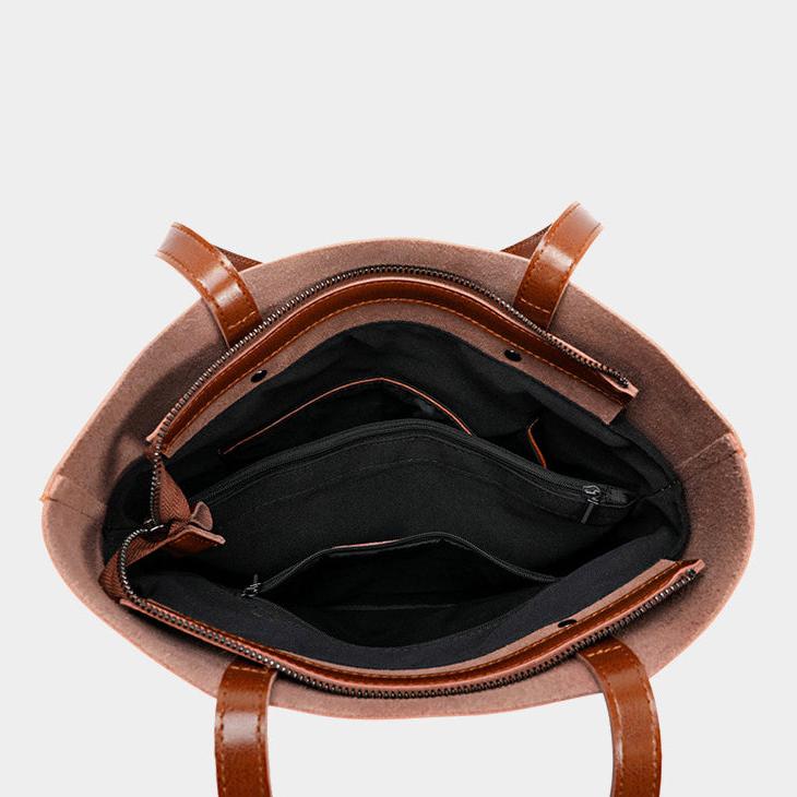Structured Leather Tote - Image 17