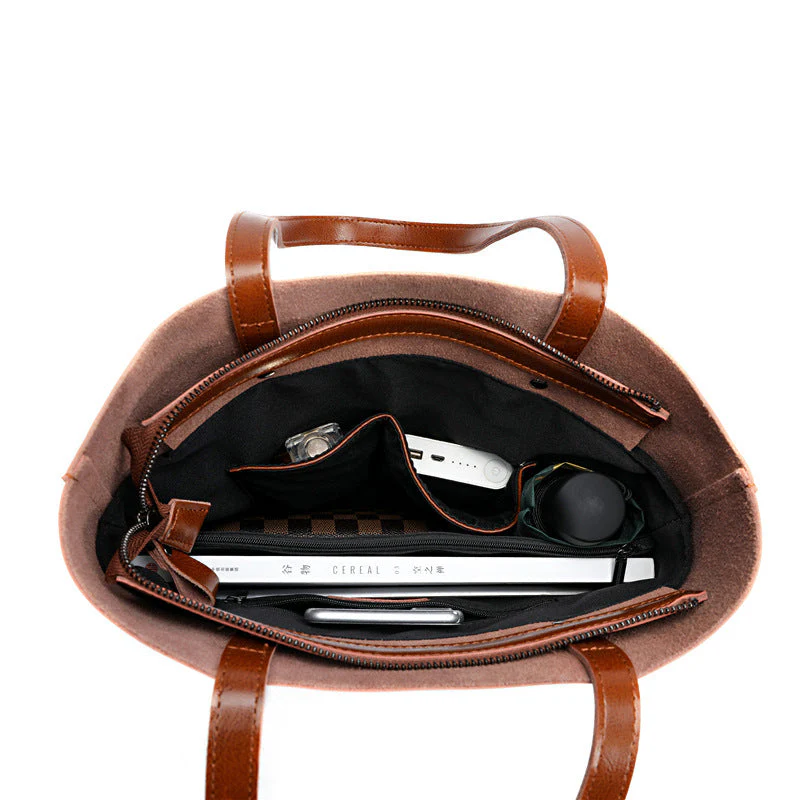 Structured Leather Tote - Image 18