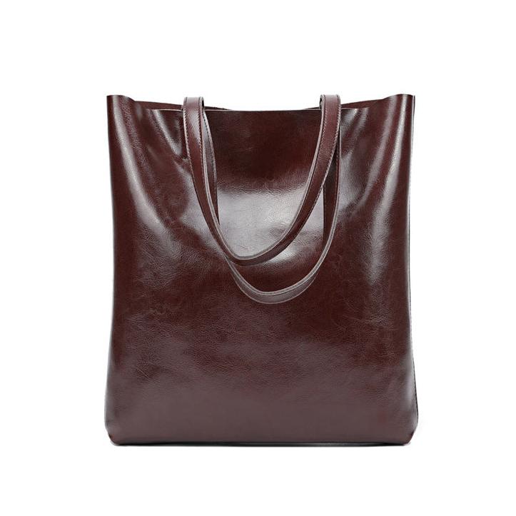 Structured Leather Tote - Image 3