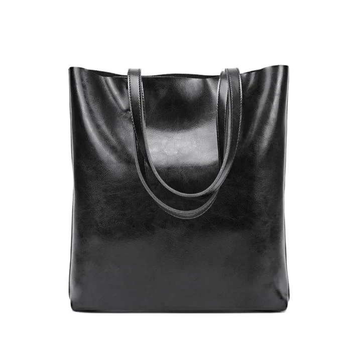 Structured Leather Tote - Image 4