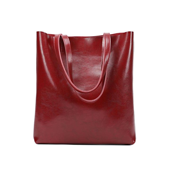 Structured Leather Tote - Image 5
