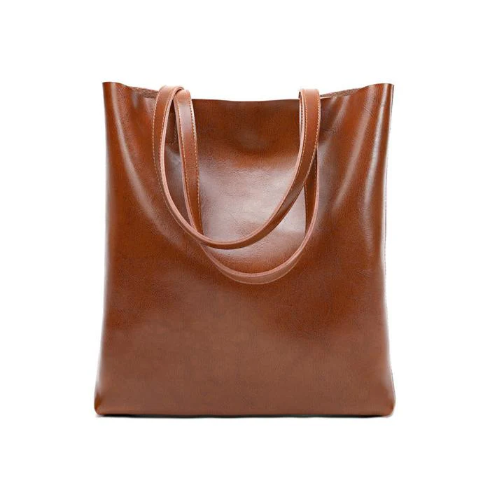 Structured Leather Tote - Image 7