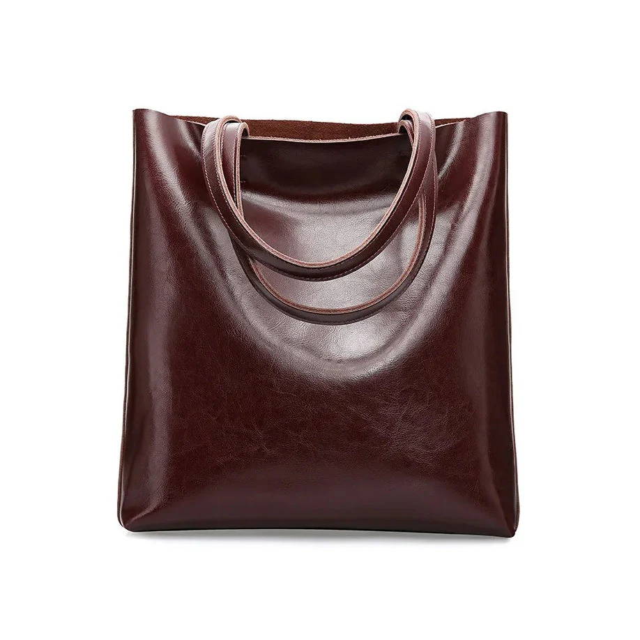 Structured Leather Tote - Image 8