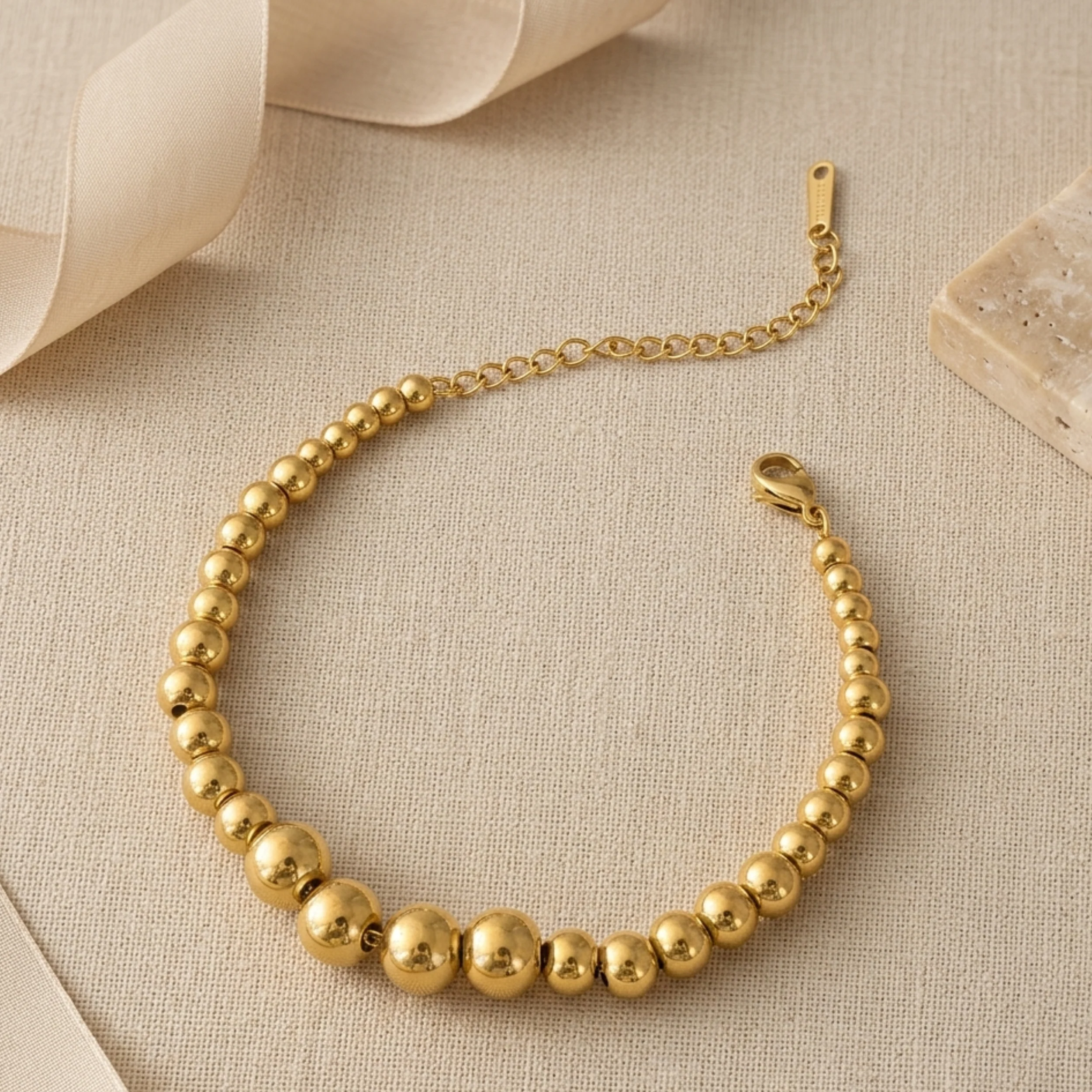 Calira Golden Sphere Bracelet - Image 3