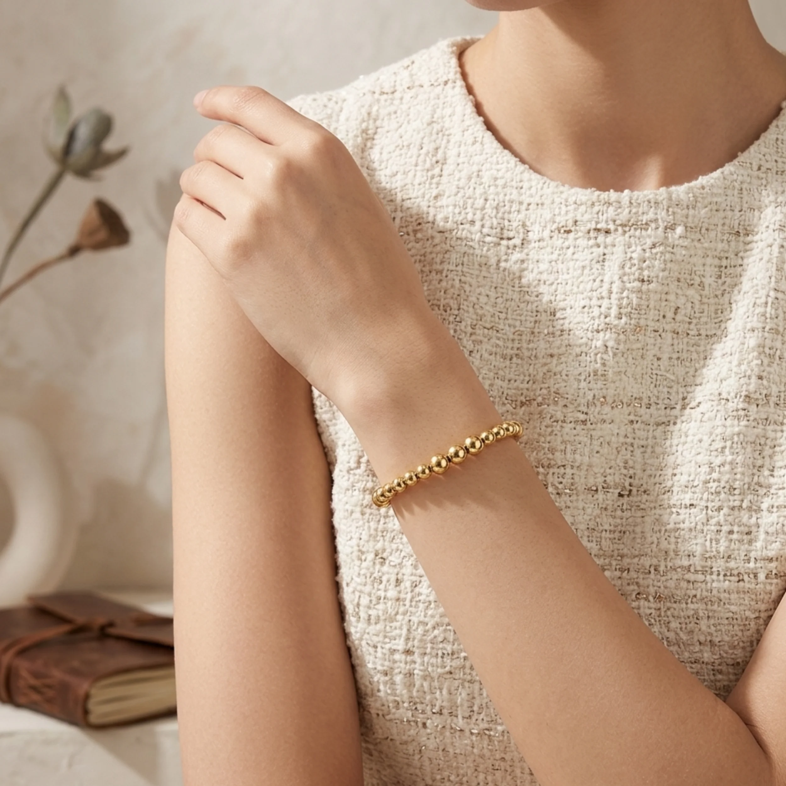 Calira Golden Sphere Bracelet - Image 5