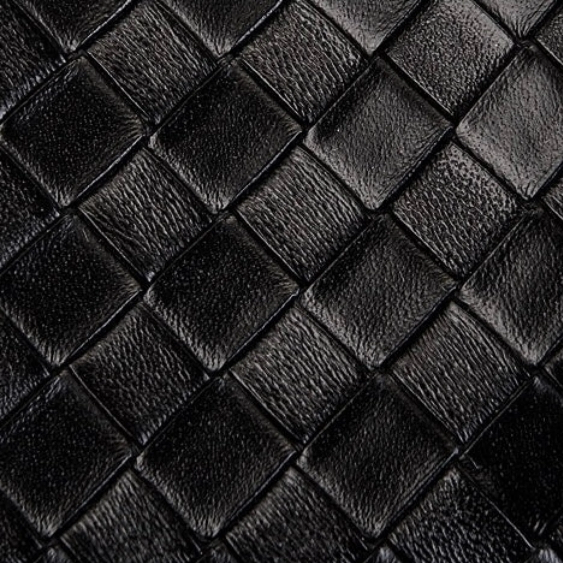 Calystria Genuine Leather Woven Large Tote Crossbody Basket Bag - Image 8