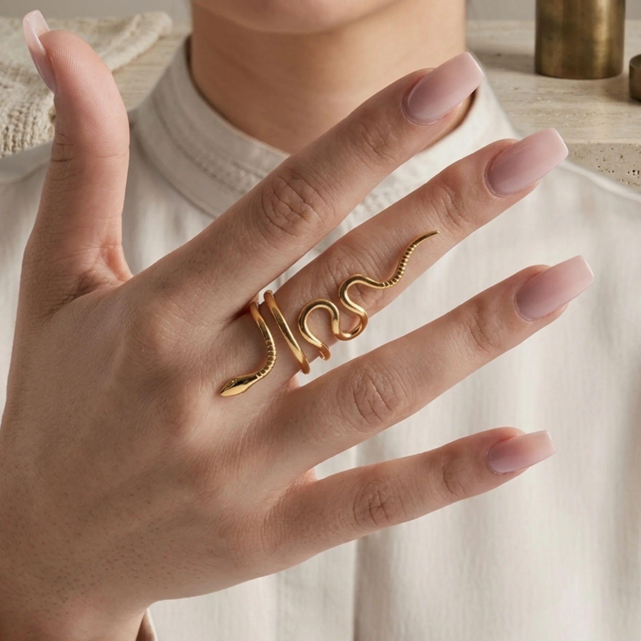 Cassiopeia Serpent Embrace Ring - Image 5