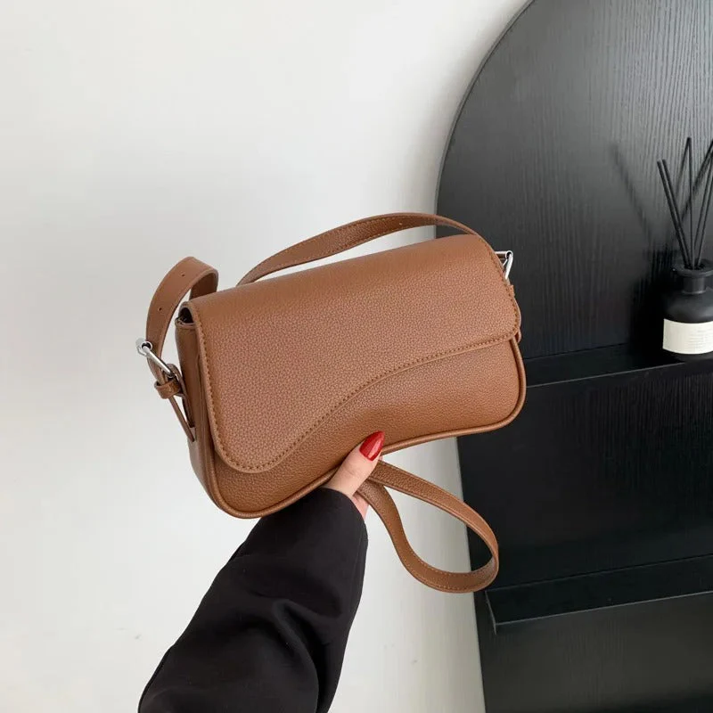 Celestia Curve Baguette Shoulder Bag - Image 11