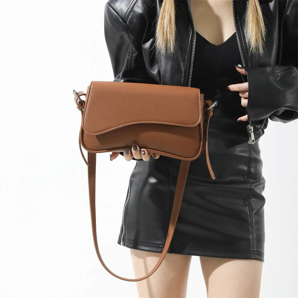 Celestia Curve Baguette Shoulder Bag - Image 12