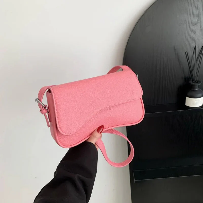 Celestia Curve Baguette Shoulder Bag - Image 15