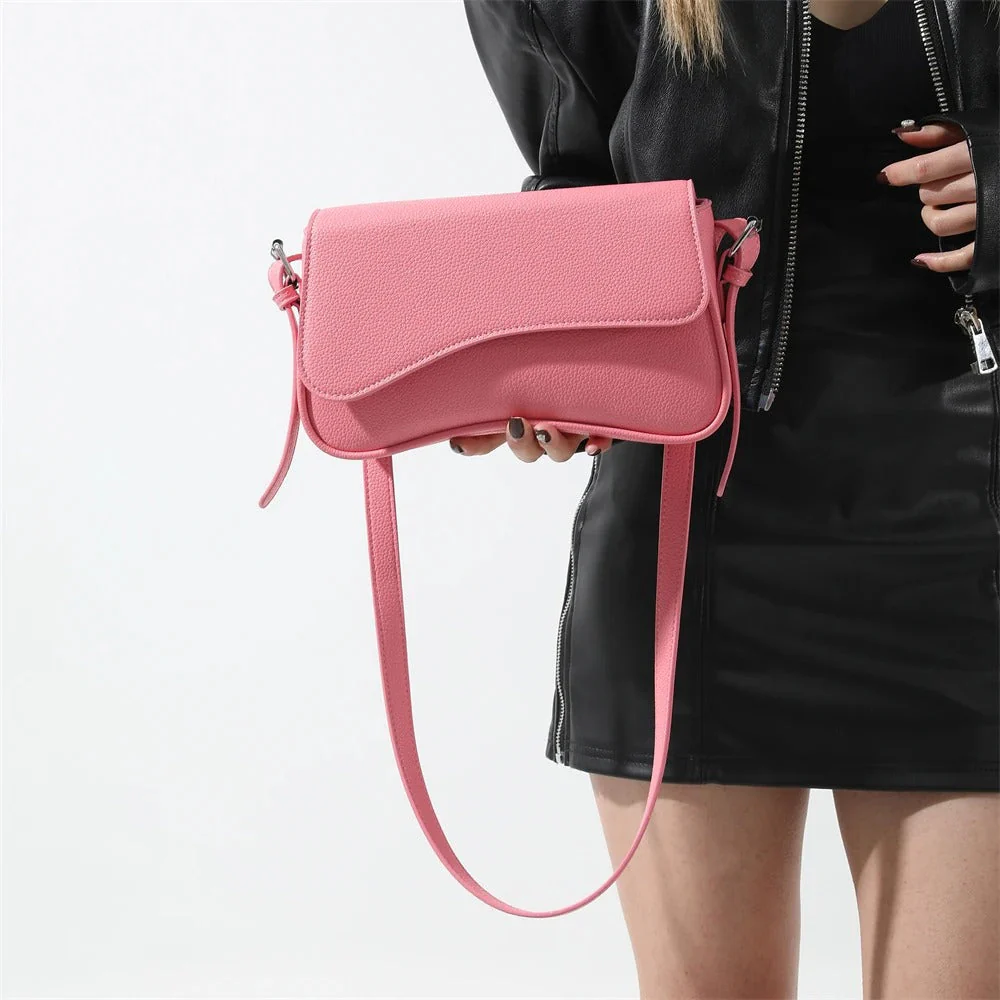 Celestia Curve Baguette Shoulder Bag - Image 19