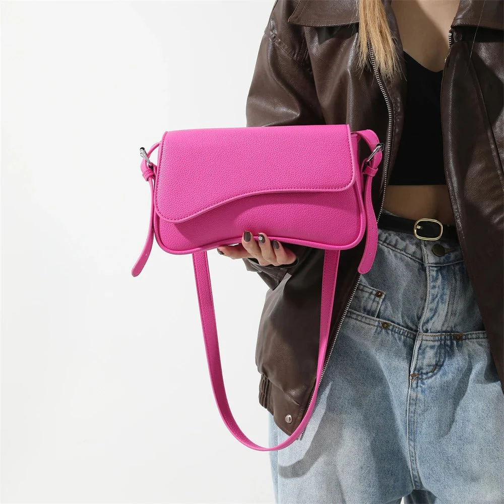 Celestia Curve Baguette Shoulder Bag - Image 21
