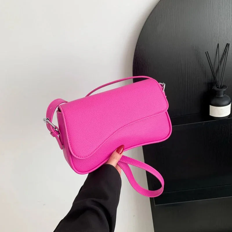 Celestia Curve Baguette Shoulder Bag - Image 22