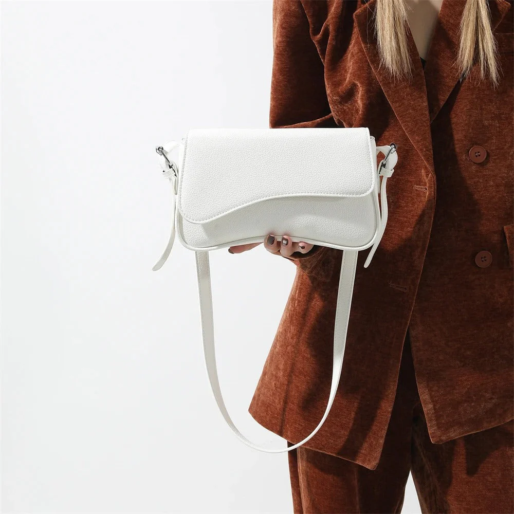 Celestia Curve Baguette Shoulder Bag - Image 26