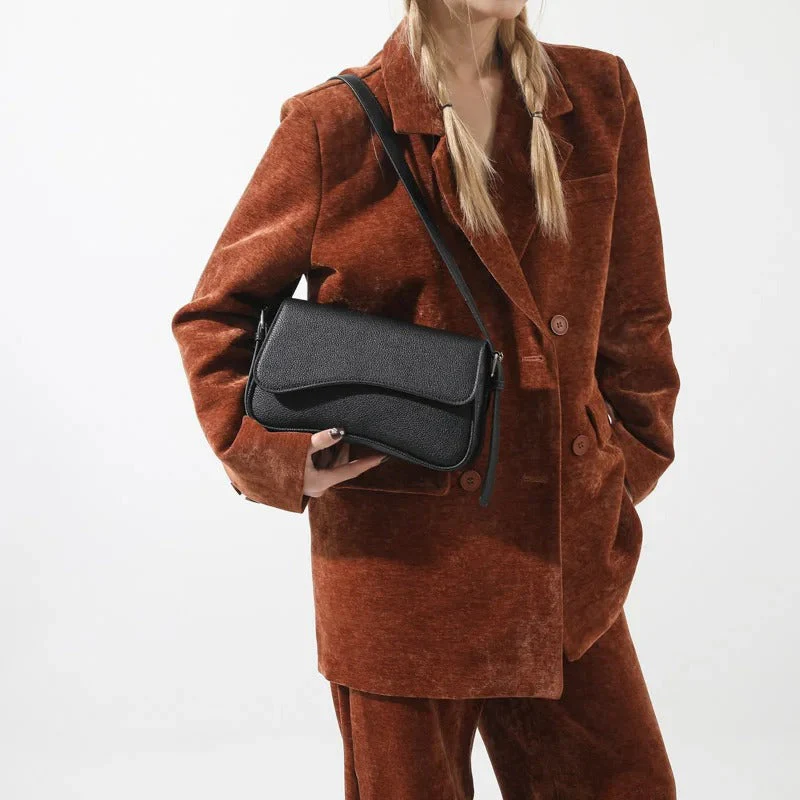 Celestia Curve Baguette Shoulder Bag - Image 28