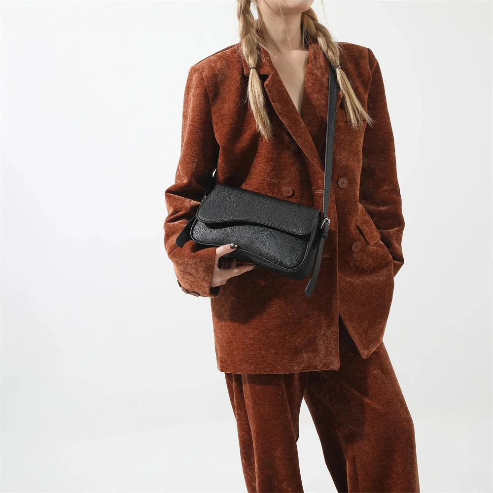 Celestia Curve Baguette Shoulder Bag - Image 29