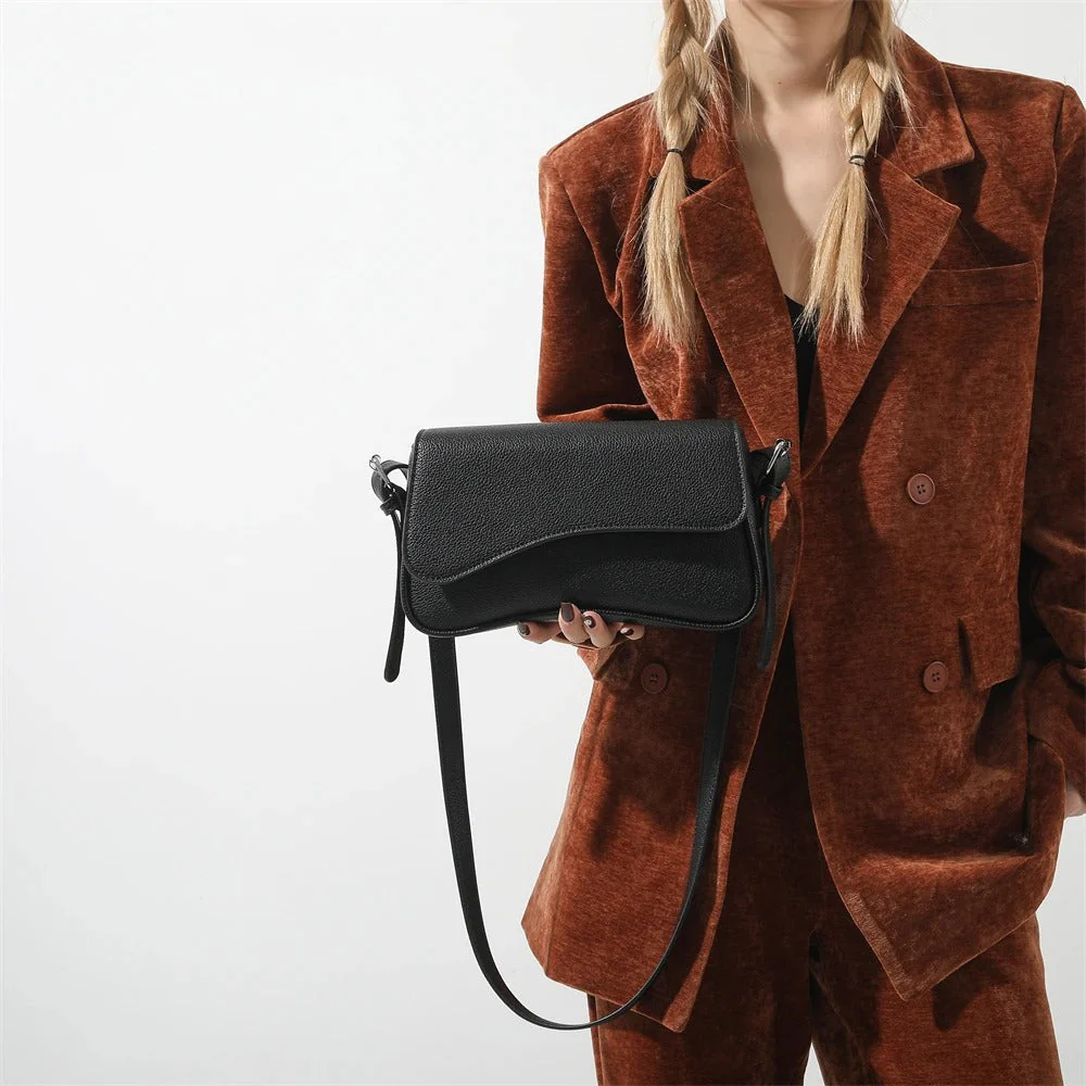 Celestia Curve Baguette Shoulder Bag - Image 31
