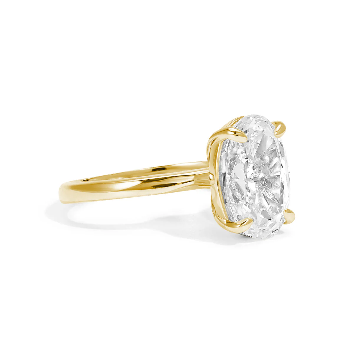Celestial Glow Moissanite Solitaire Ring - Image 3