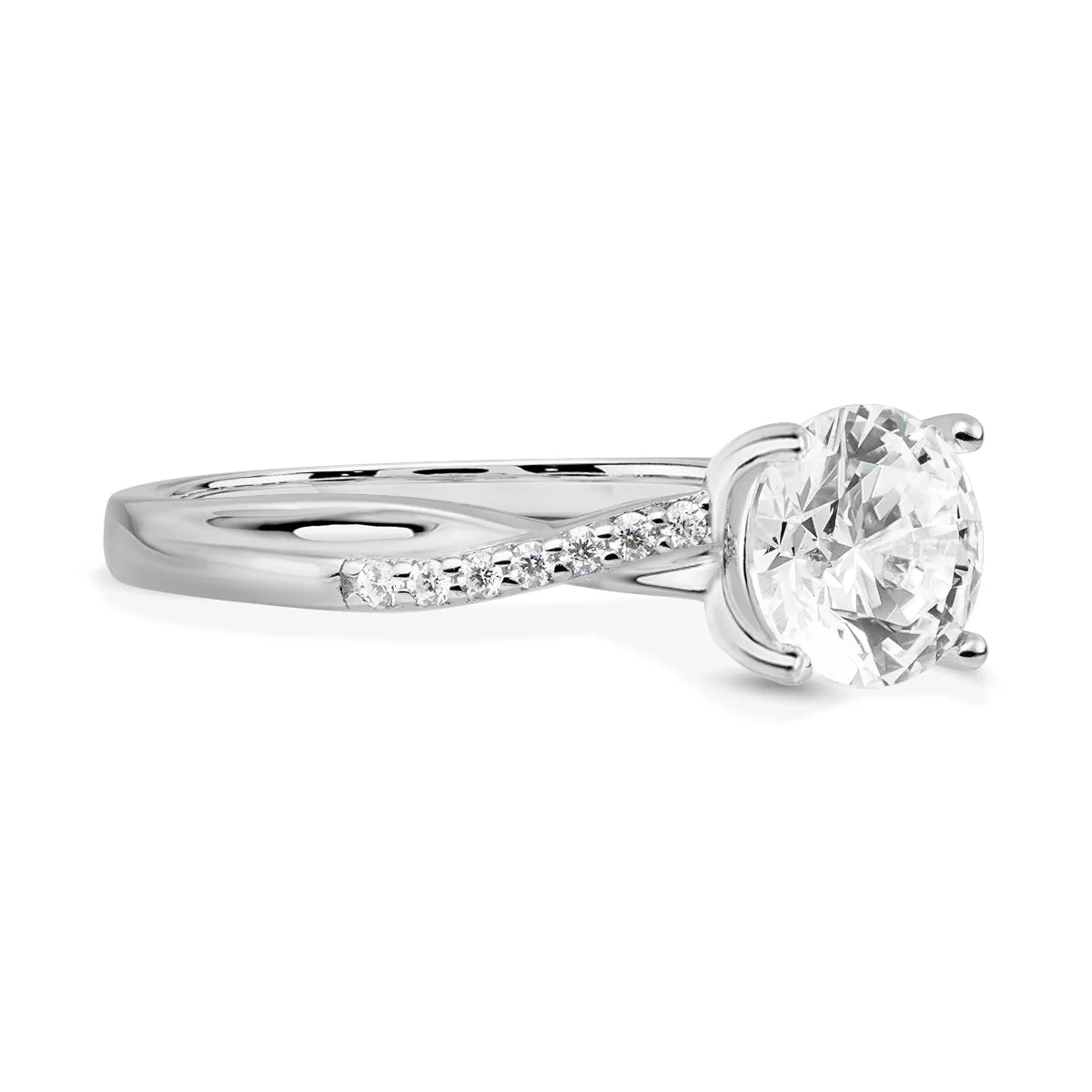 Celestial Grace Luna Moissanite Ring - Image 2