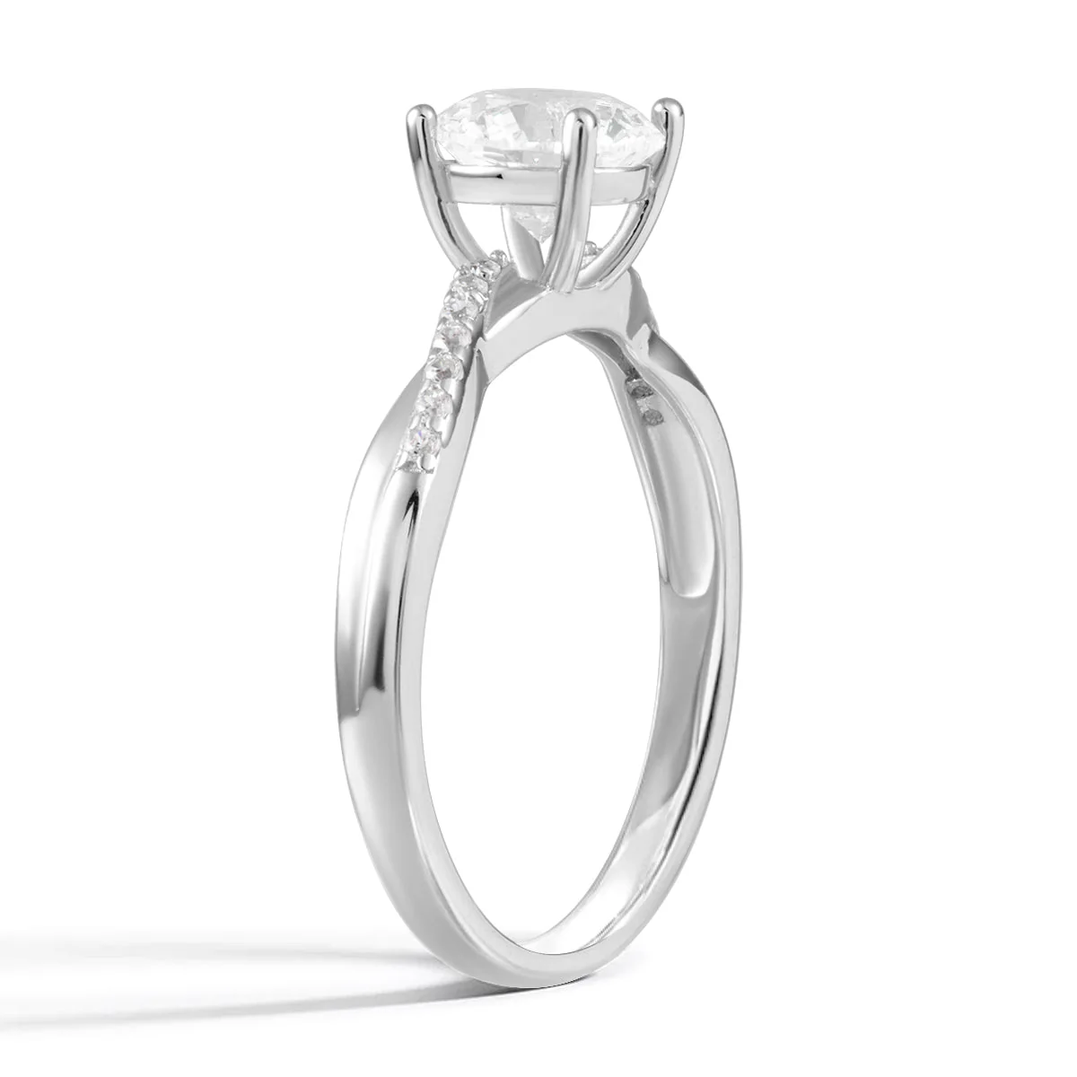 Celestial Grace Luna Moissanite Ring - Image 4