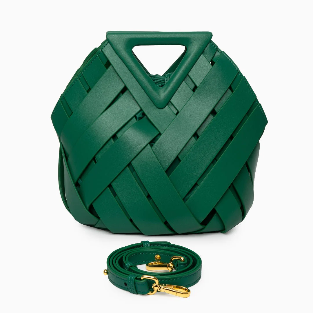 Chic Woven Leather Handbag for Casual and Formal Looks - Image 14