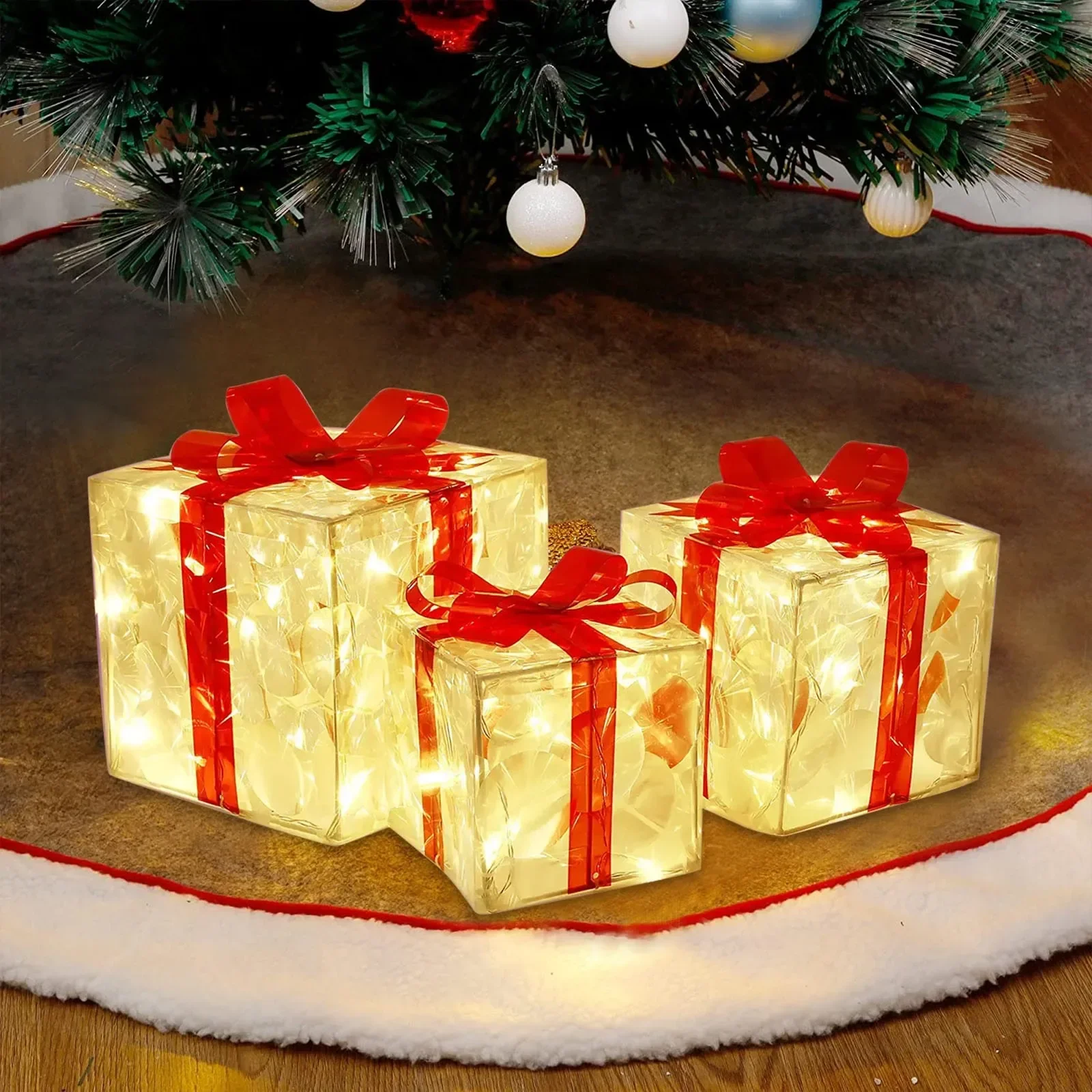 Christmas Glowing Light Box (Set of 3) - Image 4