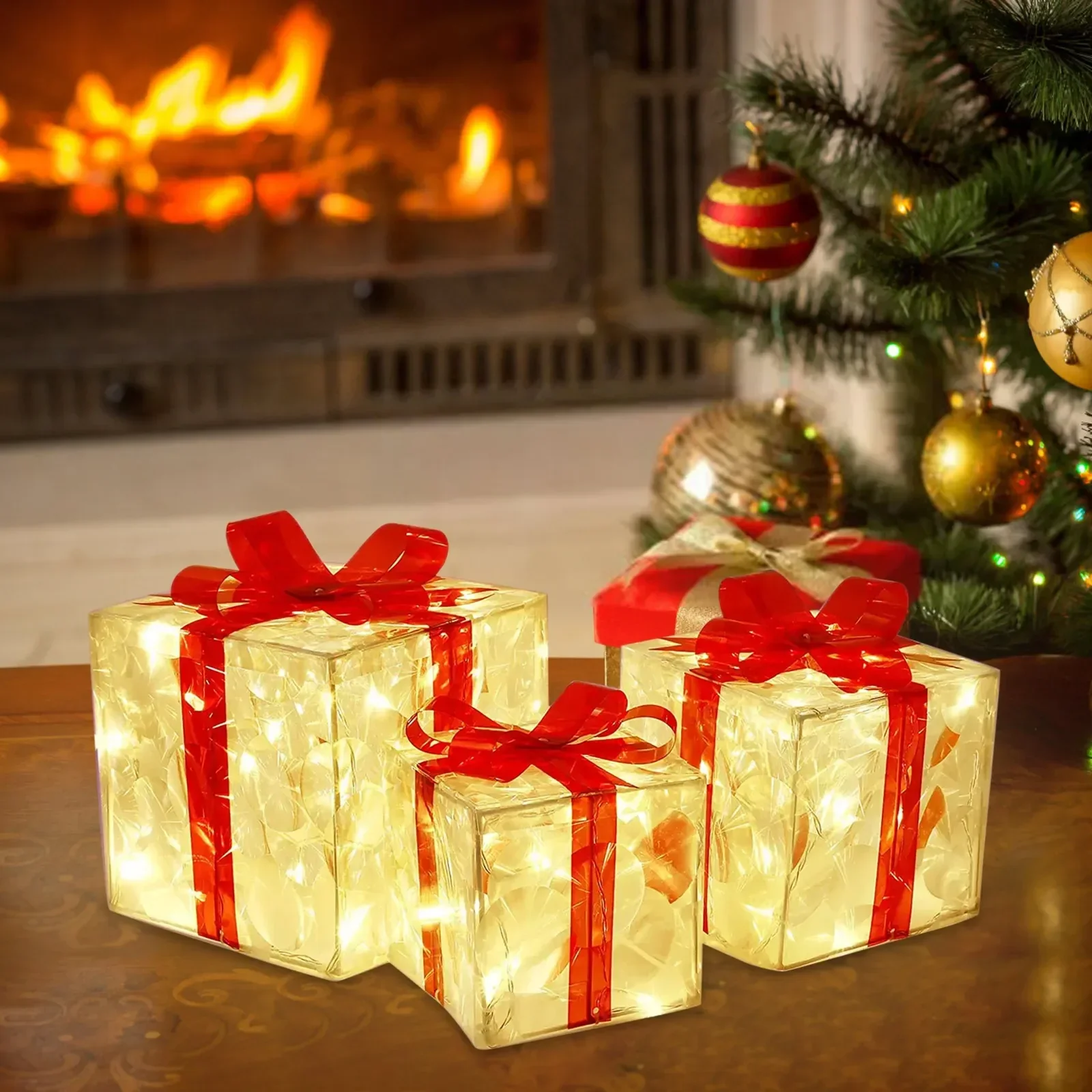 Christmas Glowing Light Box (Set of 3) - Image 5