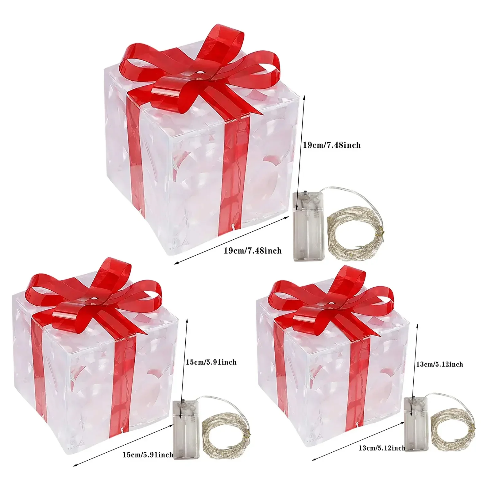 Christmas Glowing Light Box (Set of 3) - Image 6