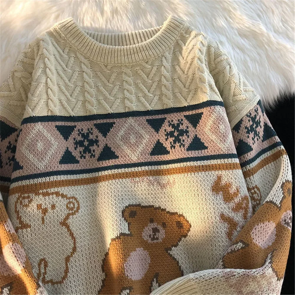 Christmas Themed Snow Bear Sweater - Image 3