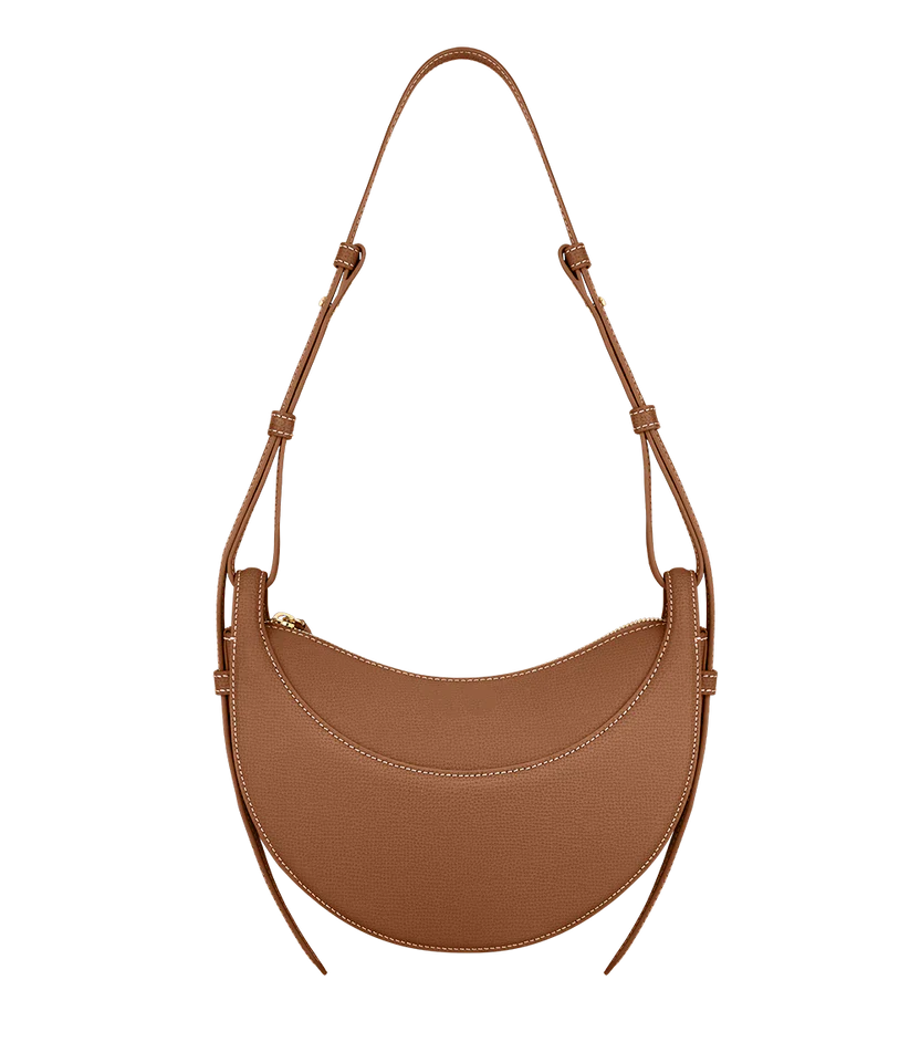 Crescent Vegan Leather Shoulder Bag - Image 2