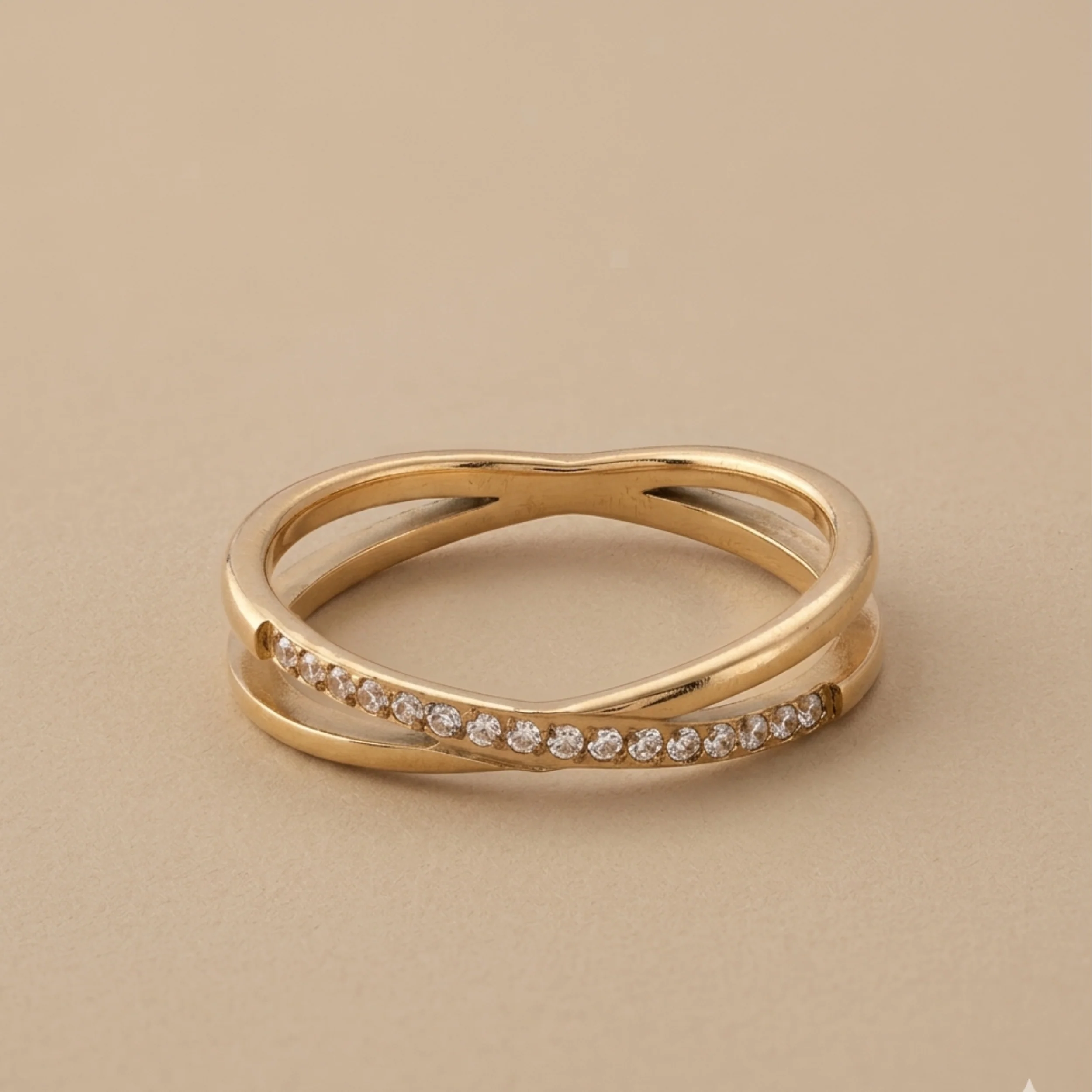 Clio Intertwined Stone Ring