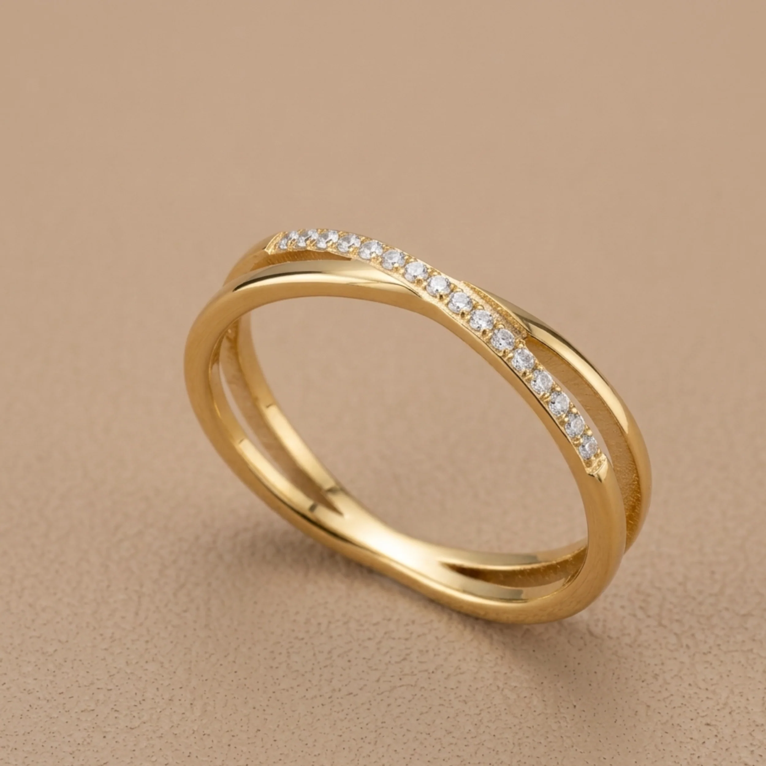 Clio Intertwined Stone Ring - Image 2
