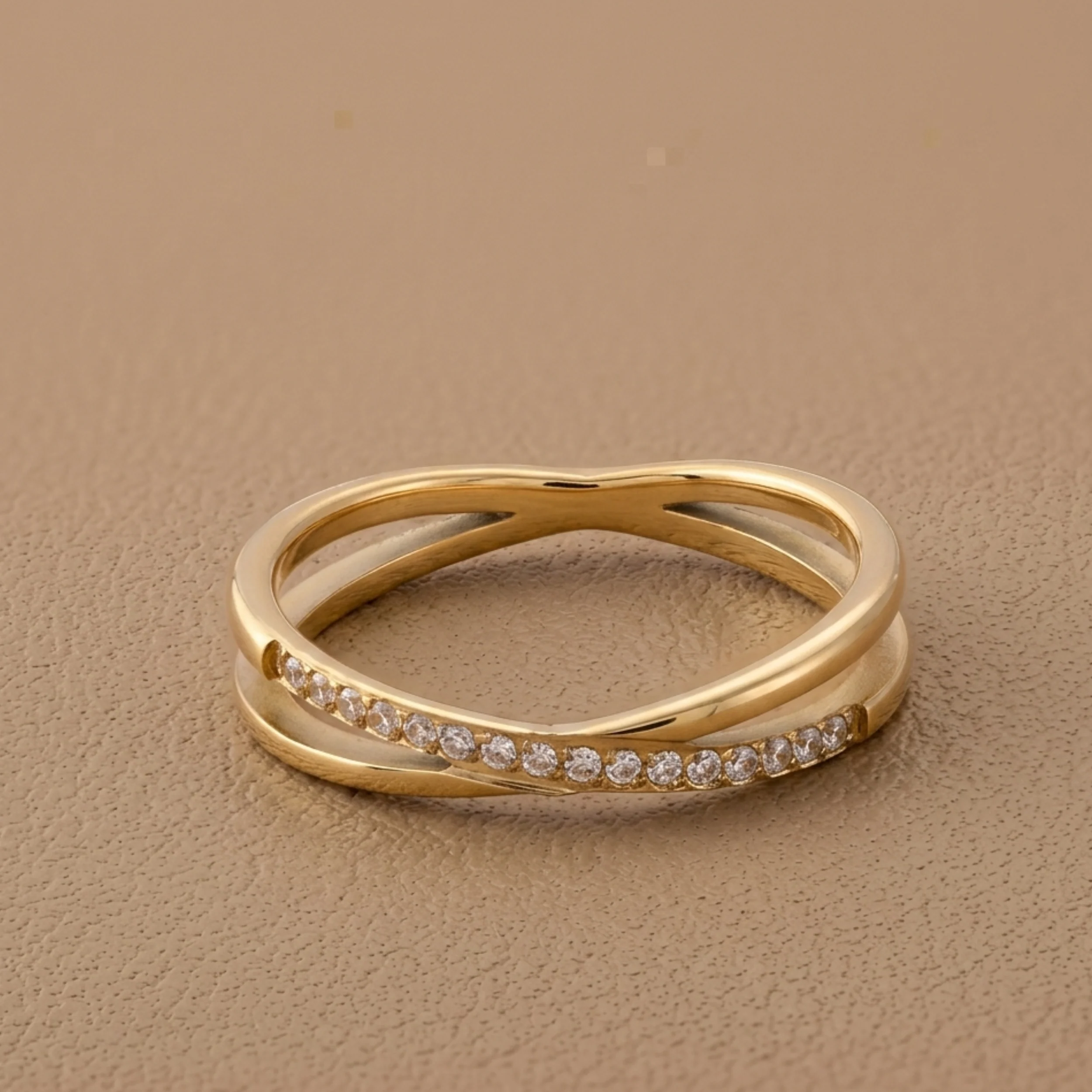 Clio Intertwined Stone Ring - Image 3