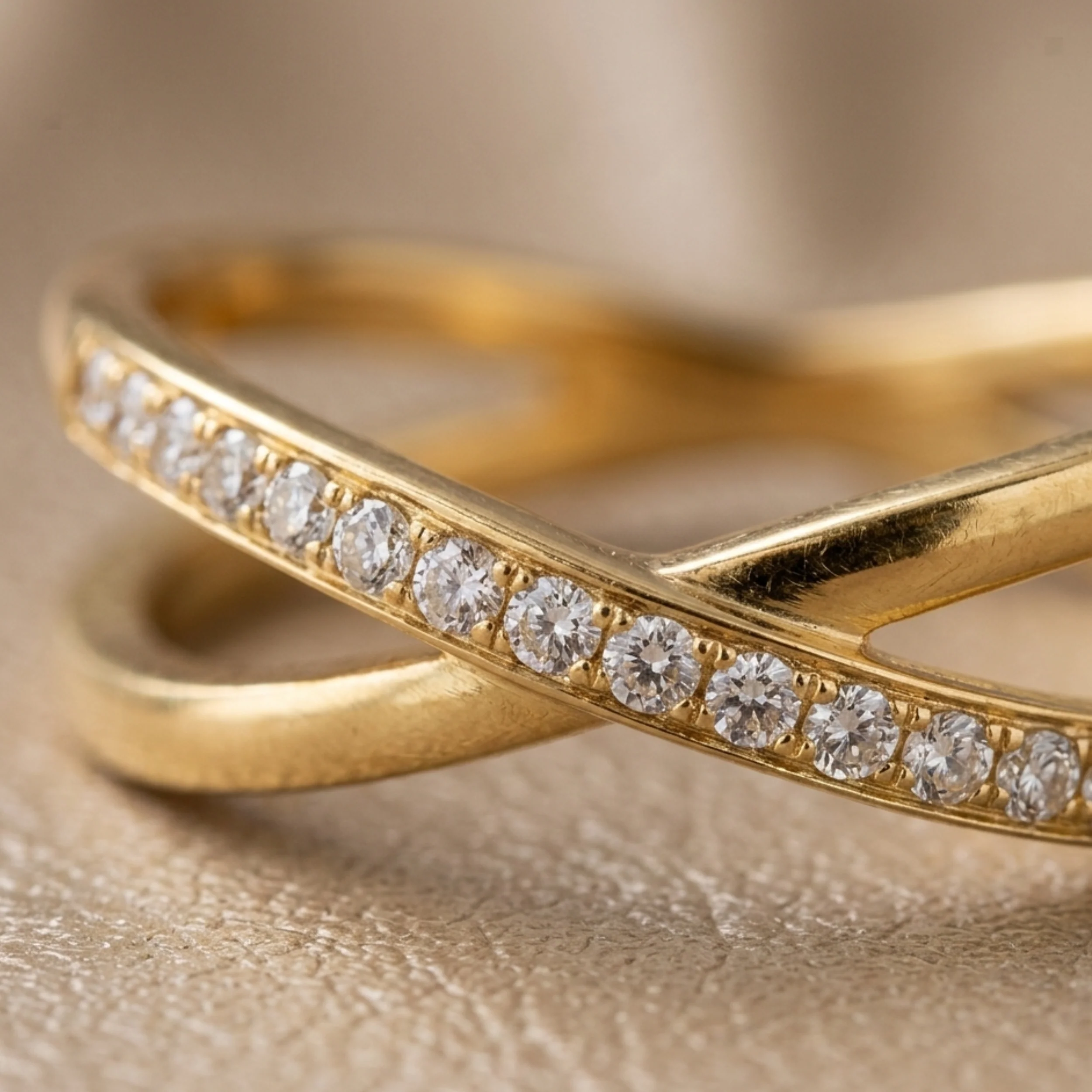 Clio Intertwined Stone Ring - Image 6