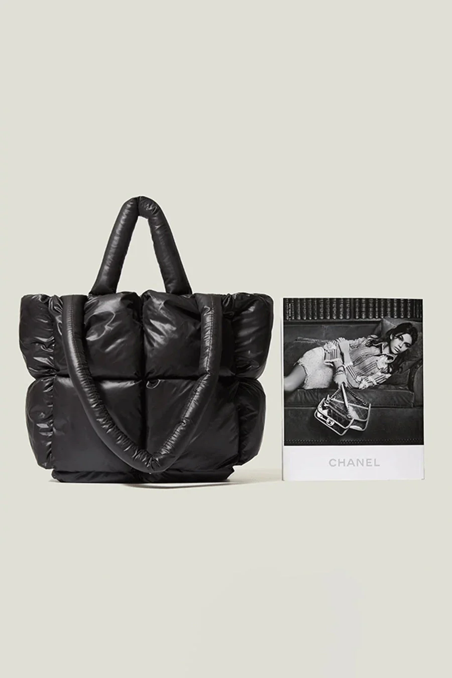 CloudChic Quilted Puffer Tote - Image 14