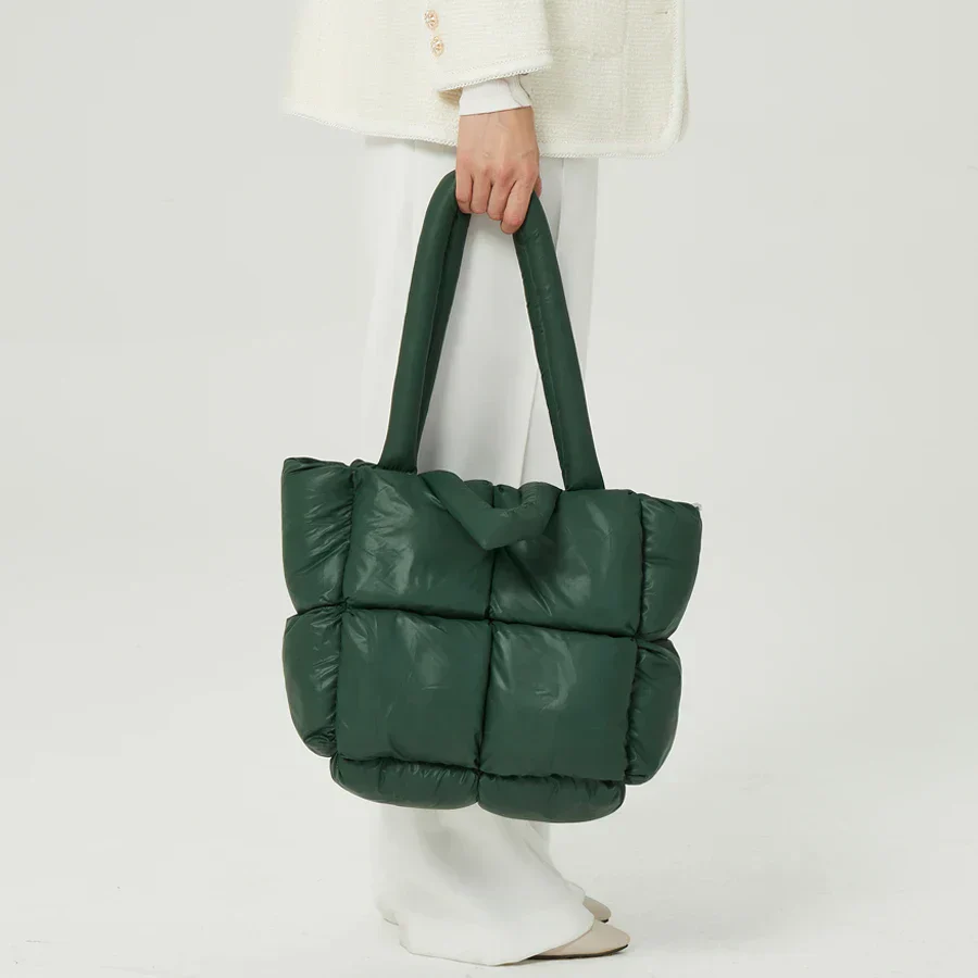 CloudChic Quilted Puffer Tote - Image 15