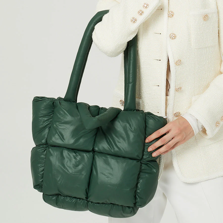 CloudChic Quilted Puffer Tote - Image 17