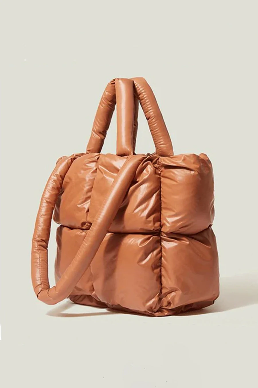 CloudChic Quilted Puffer Tote - Image 4