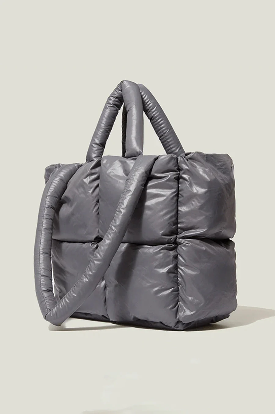 CloudChic Quilted Puffer Tote - Image 7