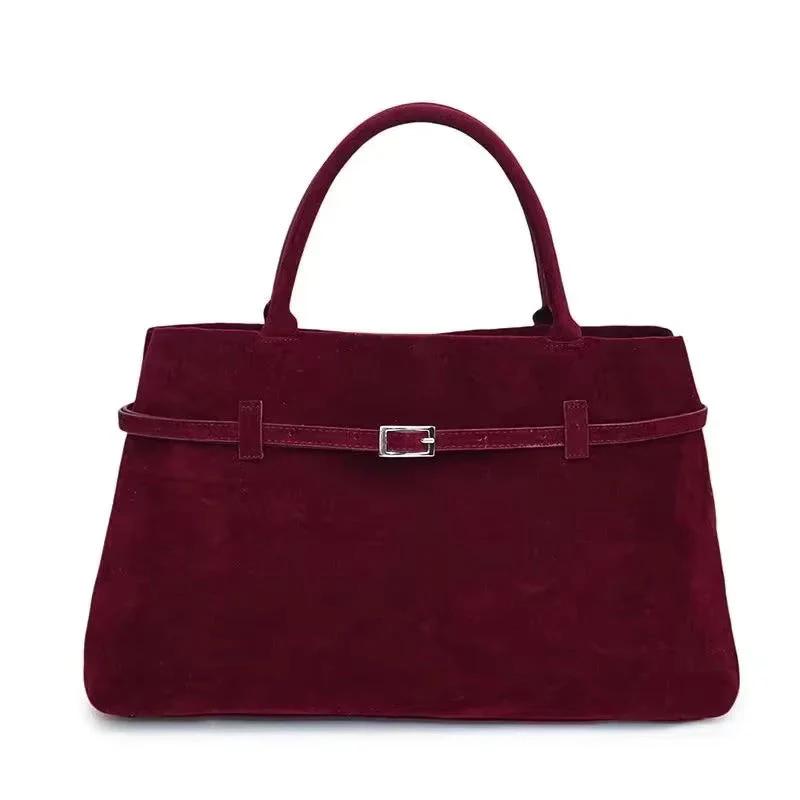 Comelia Vegan Suede Tote - Image 5
