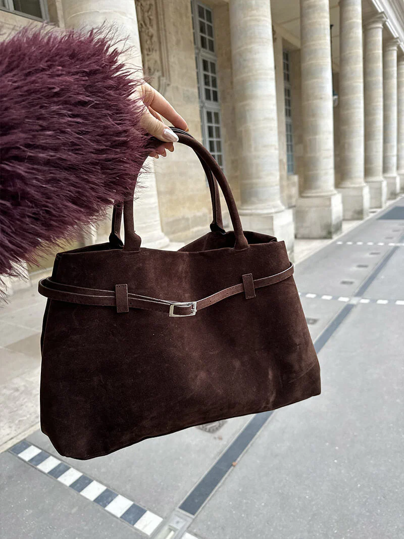Comelia Vegan Suede Tote - Image 7